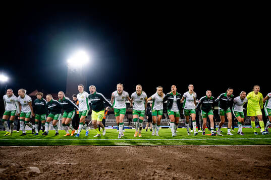 Hammarbys spelare jublar