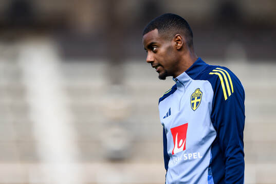 Alexander Isak of the Swedish men's football national team