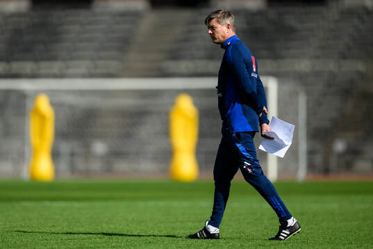 Head coach Jon Dahl Tomasson of the Swedish men's football