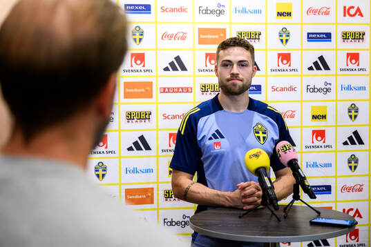 Gabriel Gudmundsson of the Swedish men's football national