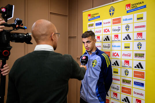 Yasin Ayari of the Swedish men's football national team