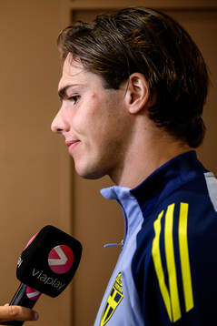 Goalkeeper Jacob Widell Zetterström of the Swedish men's