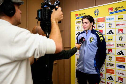 Goalkeeper Jacob Widell Zetterström of the Swedish men's