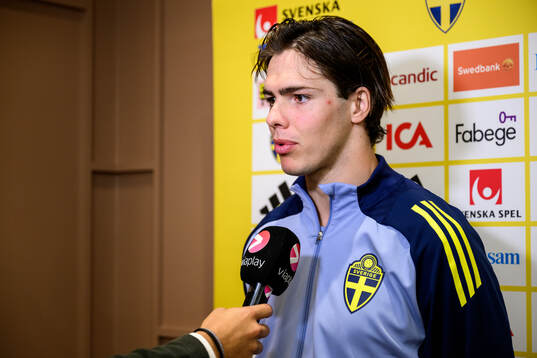 Goalkeeper Jacob Widell Zetterström of the Swedish men's