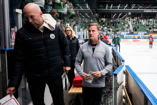 Frölundas assisterande tränare Anders Burström och