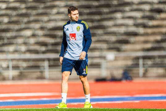 Gabriel Gudmundsson of the Swedish men's football national