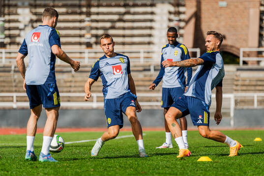 Ludwig Augustinsson and Linus Wahlqvist Egnell of the