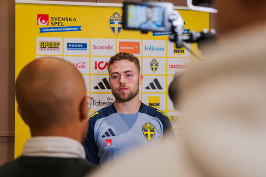 Gabriel Gudmundsson of the Swedish men's football national