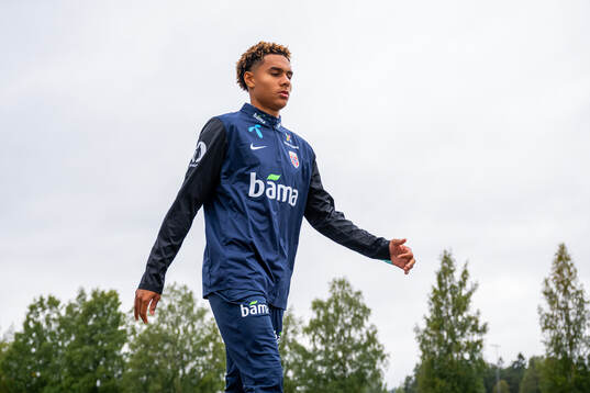 Antonio Nusa of the Norwegian national football team