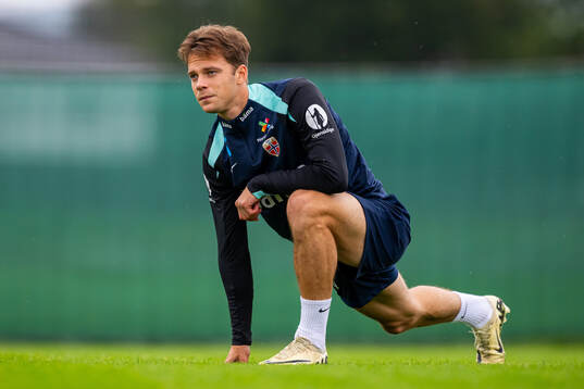 Felix Horn Myhre of the Norwegian national football team