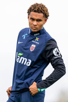 Antonio Nusa of the Norwegian national football team