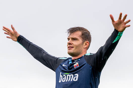 Alexander Sørloth of the Norwegian national football team