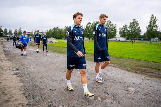 Felix Horn Myhre and David Møller Wolfe of the Norwegian