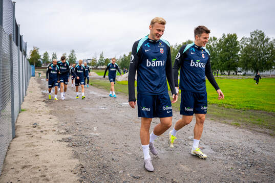 Sondre Langås and Jostein Gundersen of the Norwegian