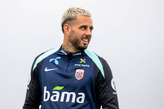 Aron Dønnum of the Norwegian national football team