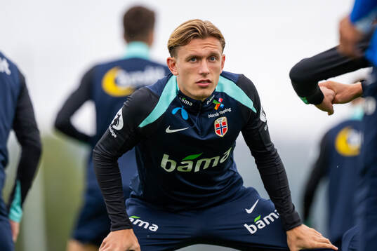Marcus Holmgren Pedersen of the Norwegian national football