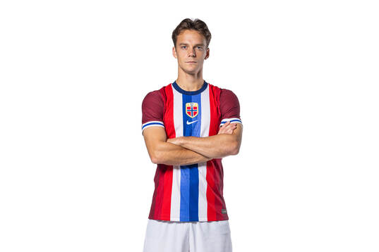 Felix Horn Myhre of the Norwegian national football team