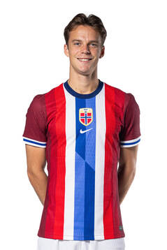 Felix Horn Myhre of the Norwegian national football team