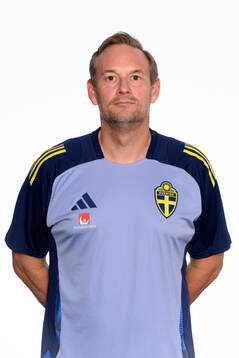 Women's under-23 coach Martin Qvarmans Möller poses for at