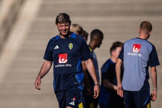 Jon Dahl Tomasson of the Swedish national football team