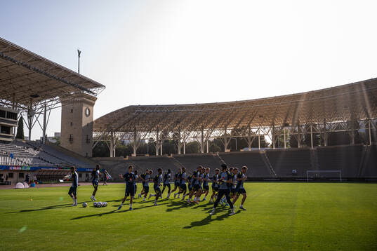 Players of the Swedish national football team at the Tofiq