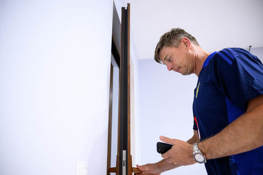 Head coach Jon Dahl Tomasson of the Swedish national