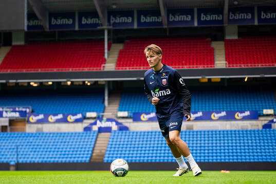 Martin Ødegaard of the Norwegian national football team