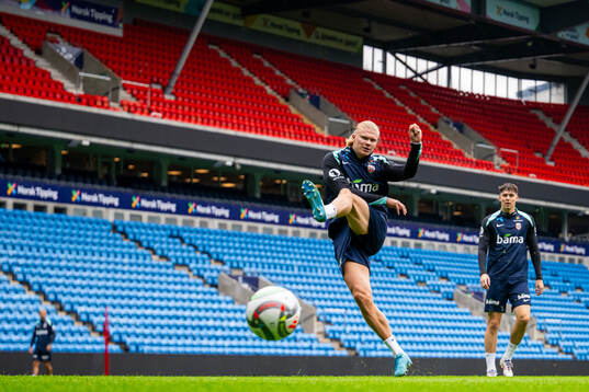 Erling Braut Haaland of the Norwegian national football team