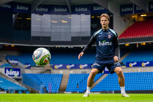 Felix Horn Myhre of the Norwegian national football team