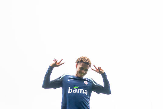 Antonio Nusa of the Norwegian national football team