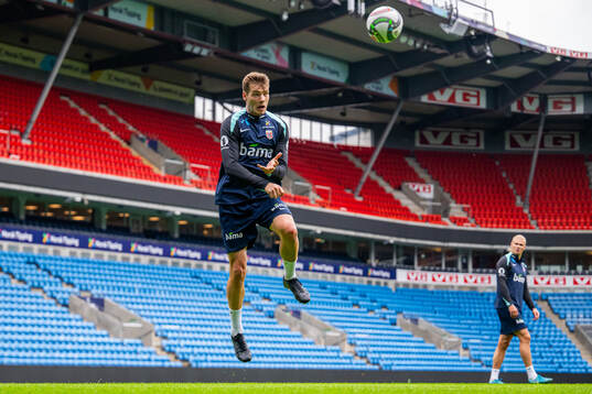 Alexander Sørloth of the Norwegian national football team