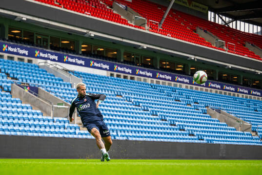 Aron Dønnum of the Norwegian national football team