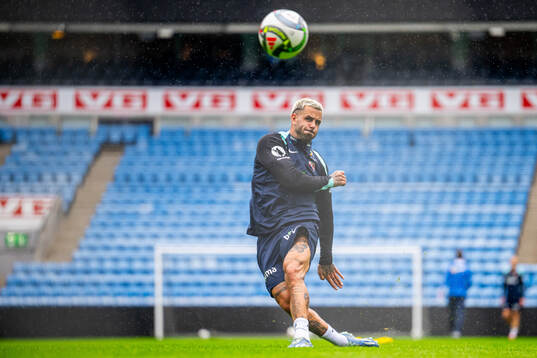 Aron Dønnum of the Norwegian national football team