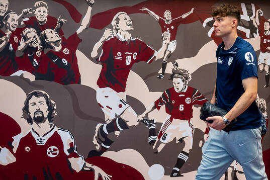 Jørgen Strand Larsen of the Norwegian national football