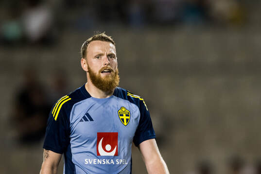 Goalkeeper Viktor Johansson of Sweden