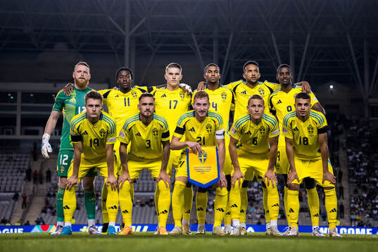 The starting eleven of Sweden