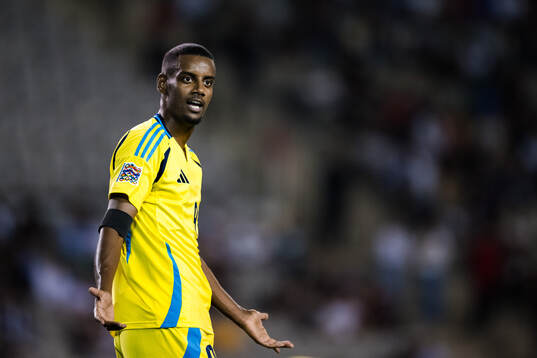 Alexander Isak of Sweden