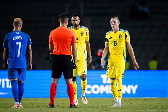 Alex Douglas and Ludwig Augustinsson of Sweden