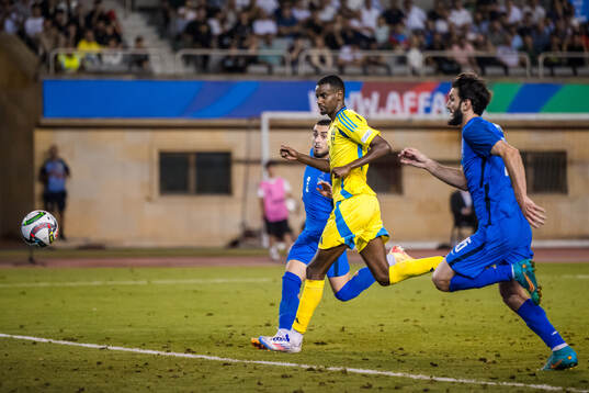 Alexander Isak of Sweden scores the 0-2 goal