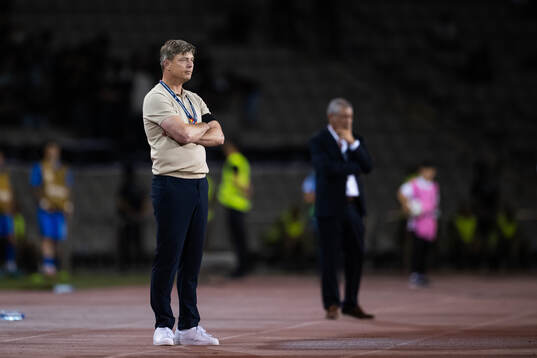 Head coach Jon Dahl Tomasson of Sweden