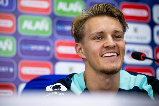 Martin Ødegaard of the Norwegian national football team