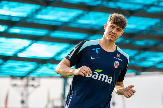 Jørgen Strand Larsen of the Norwegian national football