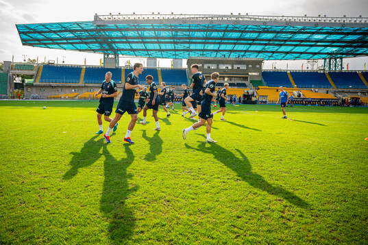Erling Braut Haaland, Sander Berge and players of the