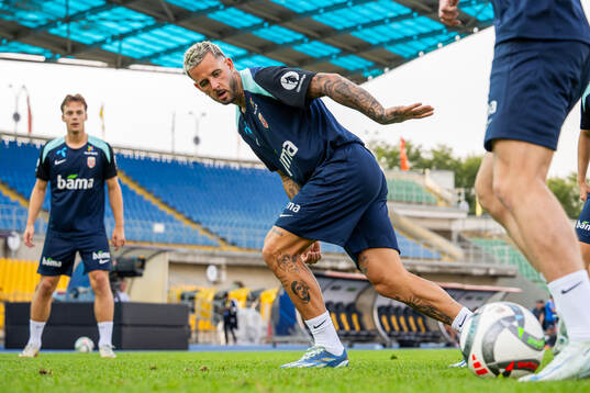 Aron Dønnum of the Norwegian national football team