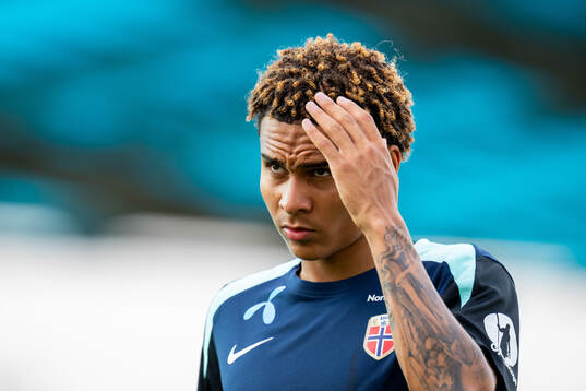 Antonio Nusa of the Norwegian national football team