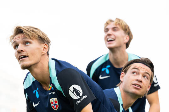 Martin Ødegaard, Kristian Thorstvedt and Patrick Berg of