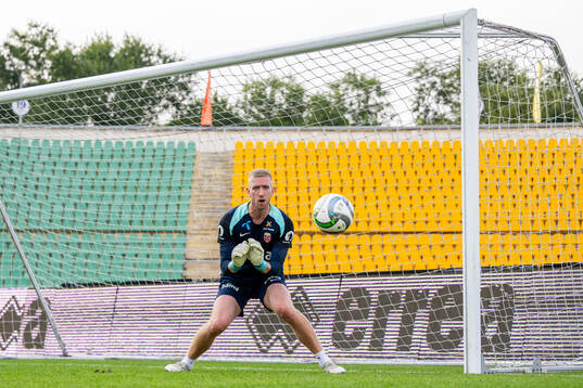 Goalkeeper Egil Selvik of the Norwegian national football