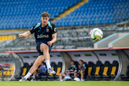 Jørgen Strand Larsen of the Norwegian national football