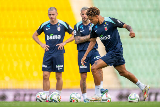 Antonio Nusa of the Norwegian national football team
