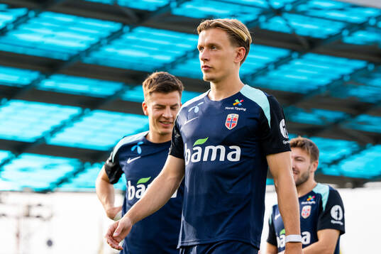 Marcus Holmgren Pedersen of the Norwegian national football